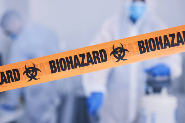 Professional Biohazard Cleanup technician working in Osteen, FL